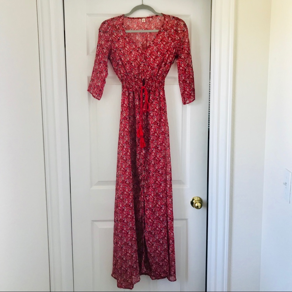 Convertible Floral Maxi Dress